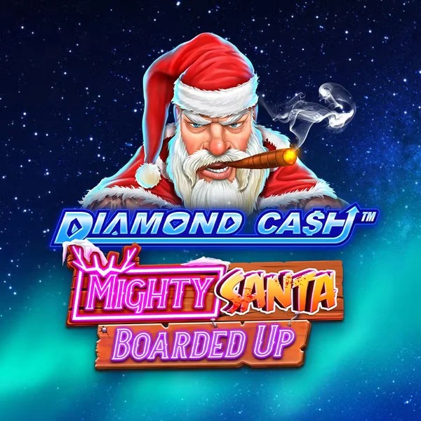Diamond Cash Mighty Santa Boarded Up game by Greentube – logo hosted on Safe Casino